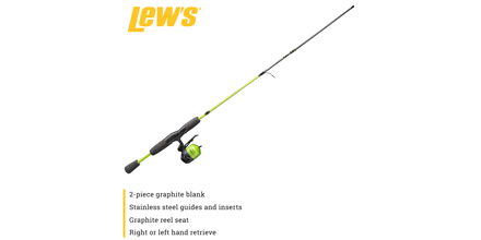 Lew`s Crappie Thunder 4ft 6in Spinning Combo