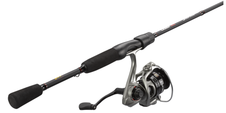 Lewis Laser XL Speed Spin Fishing Rod & Reel Combos 7' Foot 2 pc Graphite